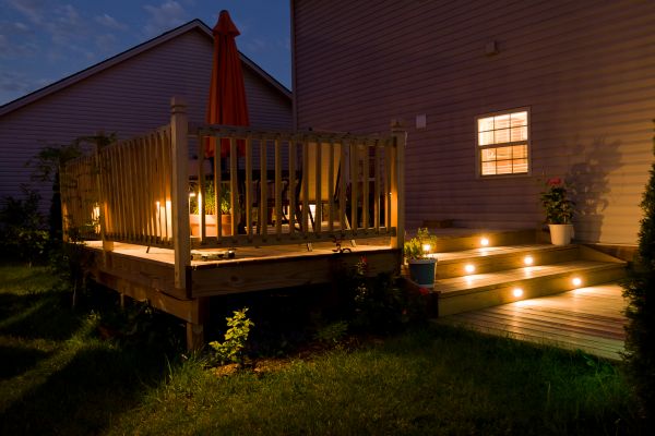 Deck Step Lights Installation