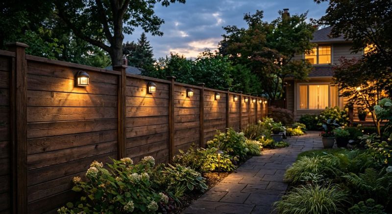 Fence Lighting Installation in Overland Park, KS