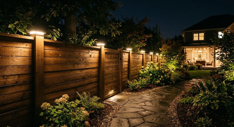 Fence Lighting Installation in Provo, UT