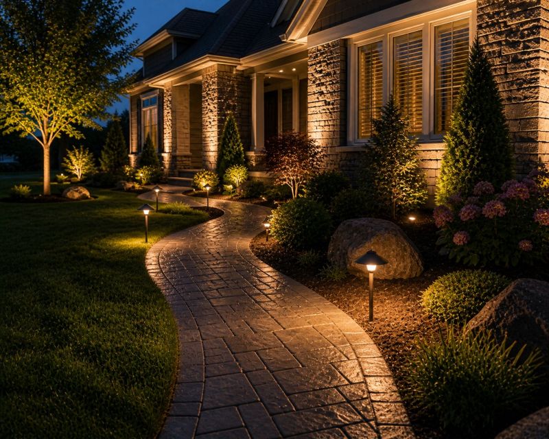 Garden Lighting Installation in Orem, UT