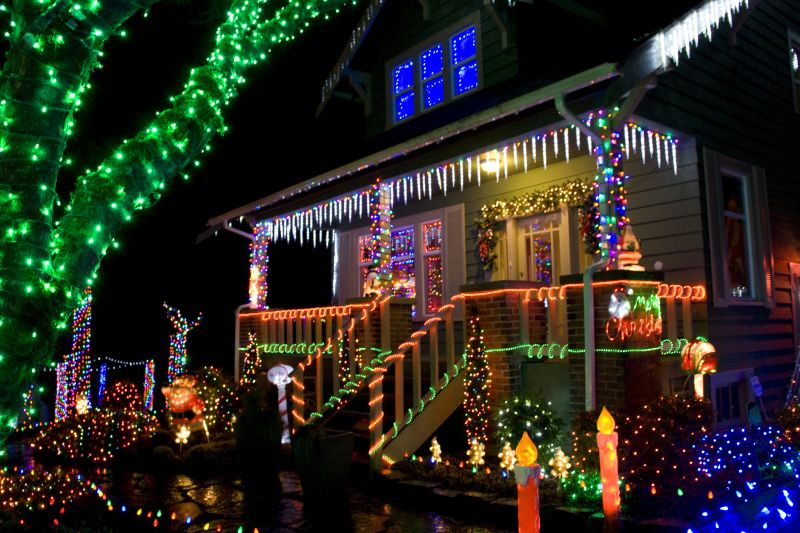 Holiday Lights Hanging in Alpharetta, GA