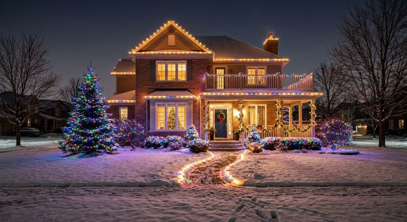 Holiday Lights Installation in Alpharetta, GA