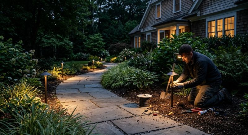 Pond Lighting Installation in Alpharetta, GA