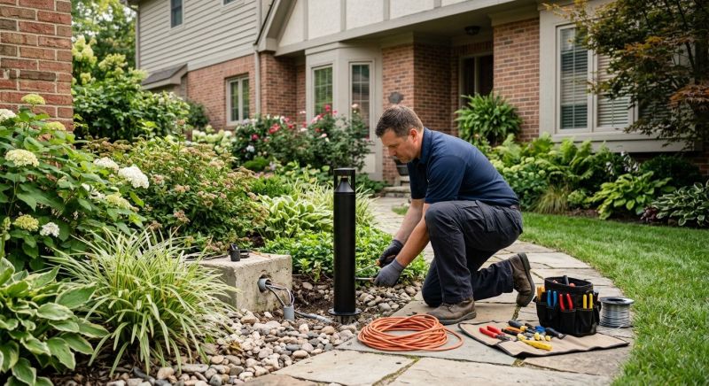 Terrace Lighting Installation in Provo, UT
